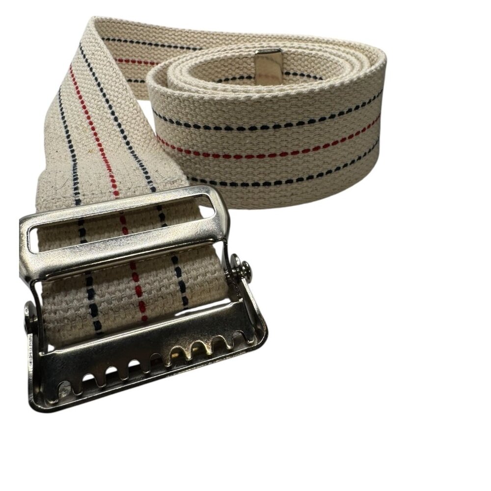 Heavy-Duty Cotton Transfer Gait Belt With Metal Buckle 58" Length Medline